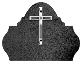 DARAY L 510 SL SH BK Silver Single Cross Shimmer Black Background